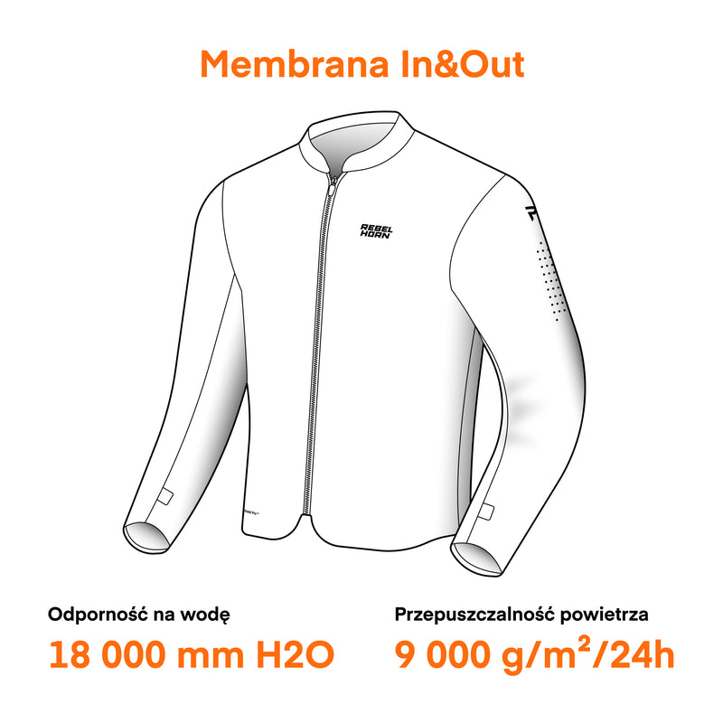 MEMBRANA UNIWERSALNA REBELHORN IN&OUT HYDRASHIELD PRO FLUO YELLOW