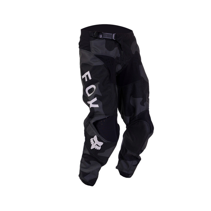 SPODNIE MOTOCYKLOWE JUNIOR FOX 180 BNKR BLACK CAMOY 22