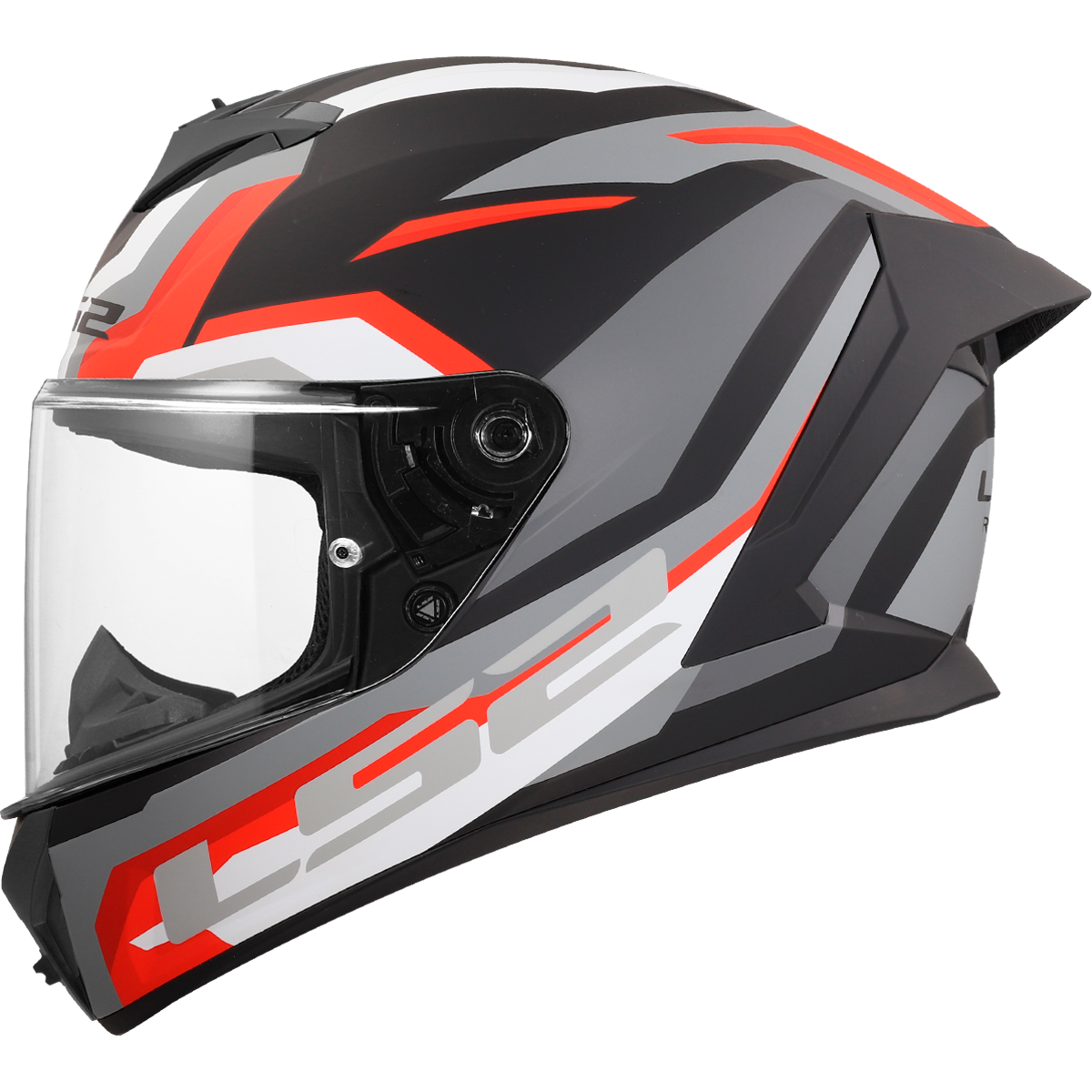 KASK LS2 FF820 RAPID III HYPER BLACK RED