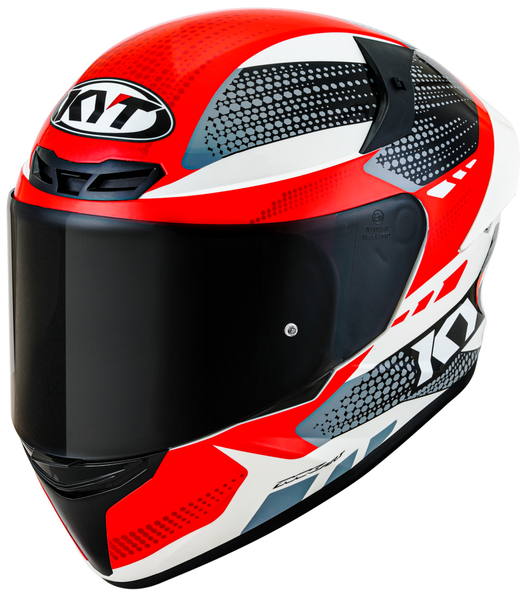Kask Motocyklowy KYT TT-COURSE GEAR BLK/RED