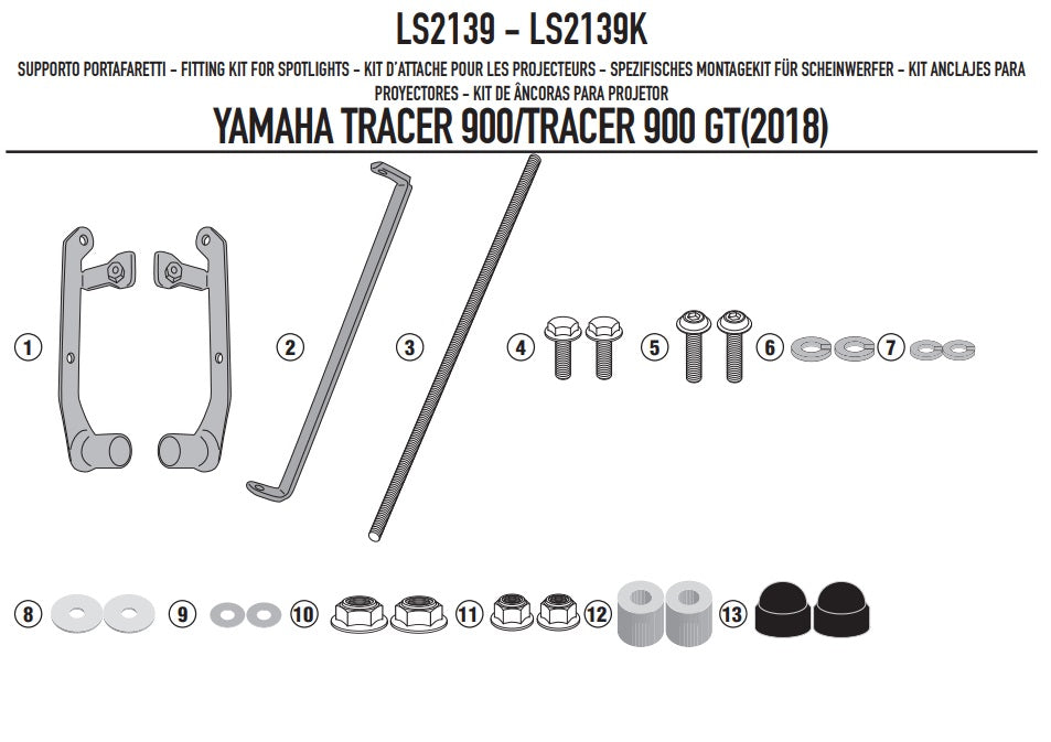 KAPPA MOCOWANIE HALOGENÓW KS310 I KS322 YAMAHA TRACER 900/900GT '18-'20