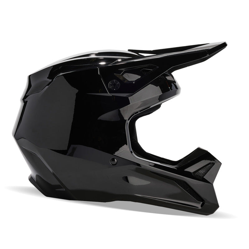 KASK MOTOCYKLOWY FOX V1 SOLID BLACK