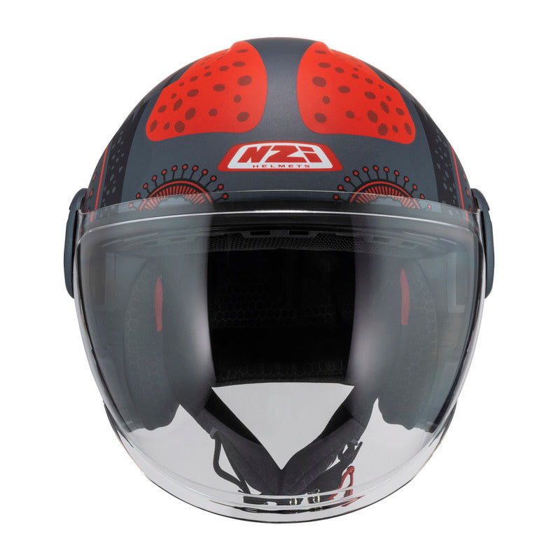 KASK MOTOCYKLOWY NZI RINGWAY 2 DUO ANTERA ANTRACITE RED MATT XS