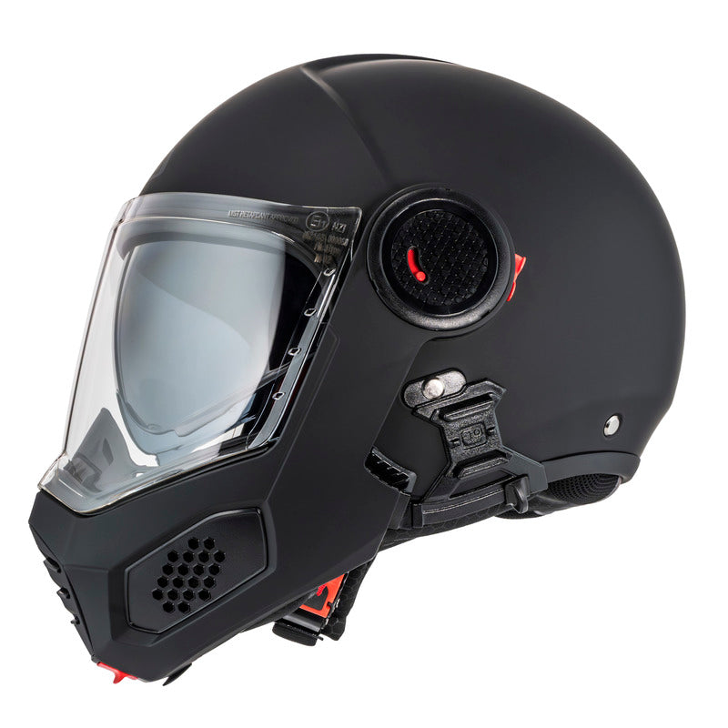 KASK MOTOCYKLOWY NZI MINIMOD DUO MATT BLACK XS