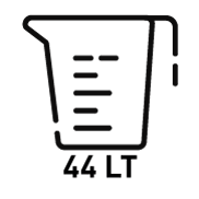 KAPPA KUFER CENTRALNY 44L MONOKEY KMS44B K'MISSION ALUMINIOWY CZARNY – zdjęcie 3
