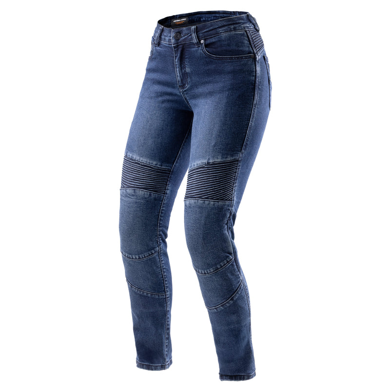JEANSY MOTOCYKLOWE DAMSKIE REBELHORN AGNESS 2 WASHED BLUE MONOLAYER 24/30
