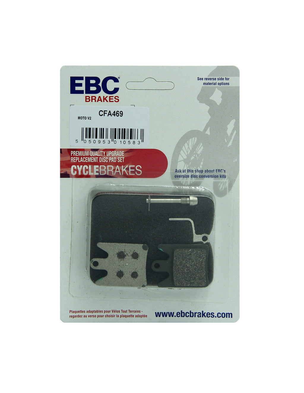 CFA469 - Klocki hamulcowe rowerowe (organiczne) EBC Brakes – zdjęcie 2