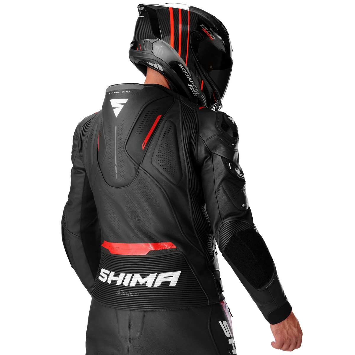 SHIMA MISSION ST MEN JKT G2 BLK/RED