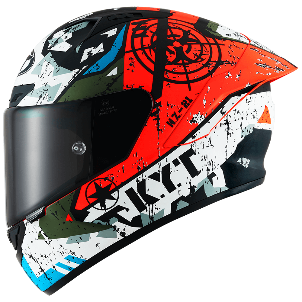 Kask Motocyklowy KYT NZ-RACE BLAZING czerwony