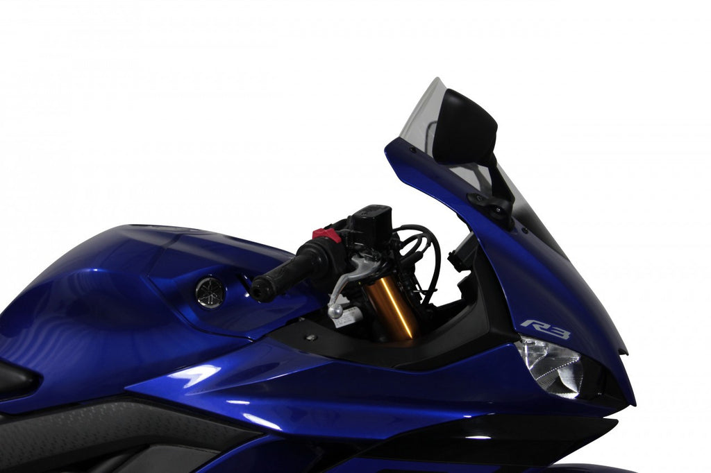 Szyba motocyklowa MRA YAMAHA YZF-R3 2019-, forma R, bezbarwna