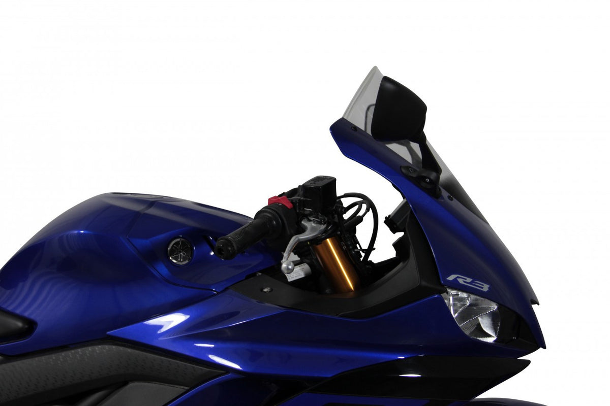 Szyba motocyklowa MRA YAMAHA YZF-R3 2019-, forma R, bezbarwna