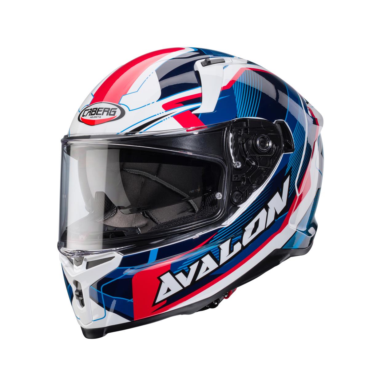 CABERG PROMOCJA KASK INTEGRALNY AVALON X OPTIC KOLOR BIAŁY/NIEBIESKI/CZERWONY – zdjęcie 5