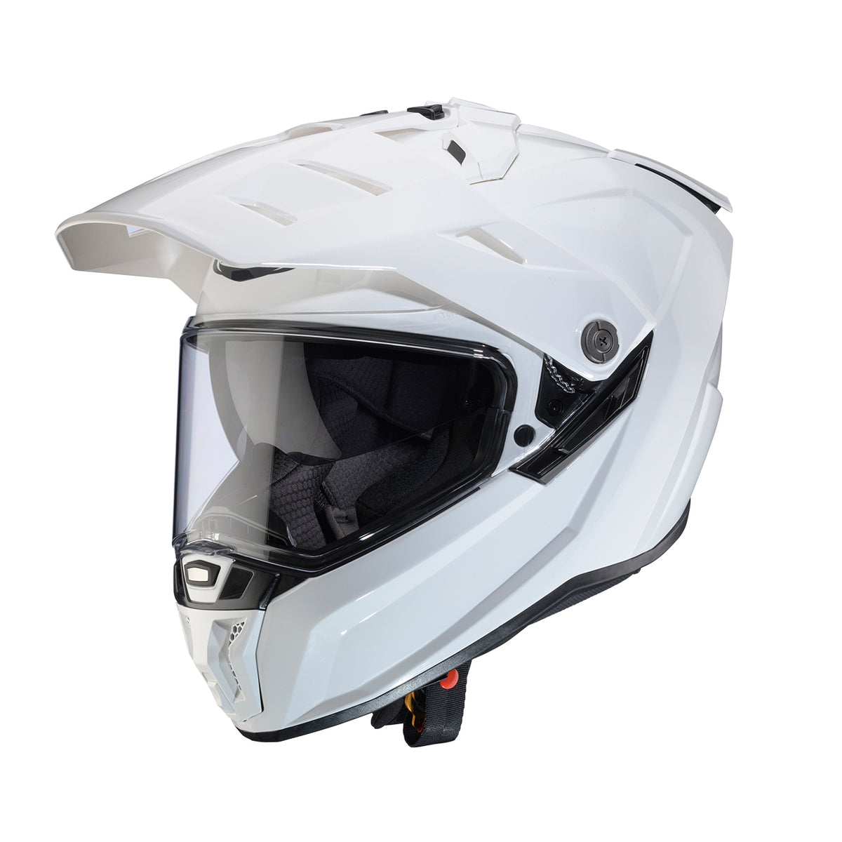 CABERG KASK OFFROAD / TRAIL / ADVENTURE DUOSPORT (DUAL) TANAMI SOLID Z SZYBKĄ I BLENDĄ KOLOR BIAŁY POŁYSK (PINLOCK W ZESTAWIE)