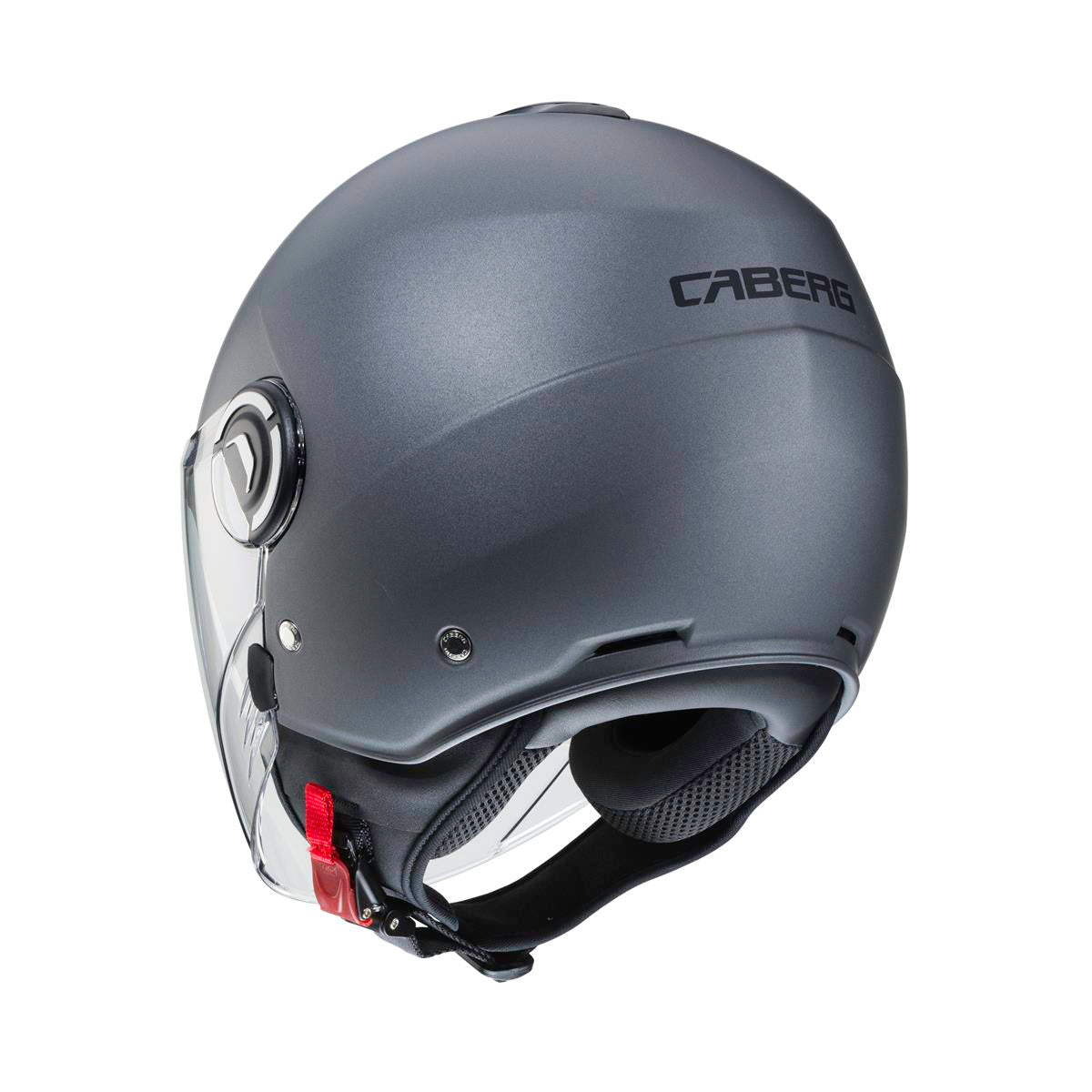 CABERG KASK OTWARTY JET Z BLENDĄ MODEL RIVIERA V4X SOLID KOLOR SZARY MAT - GUNMETAL – zdjęcie 3