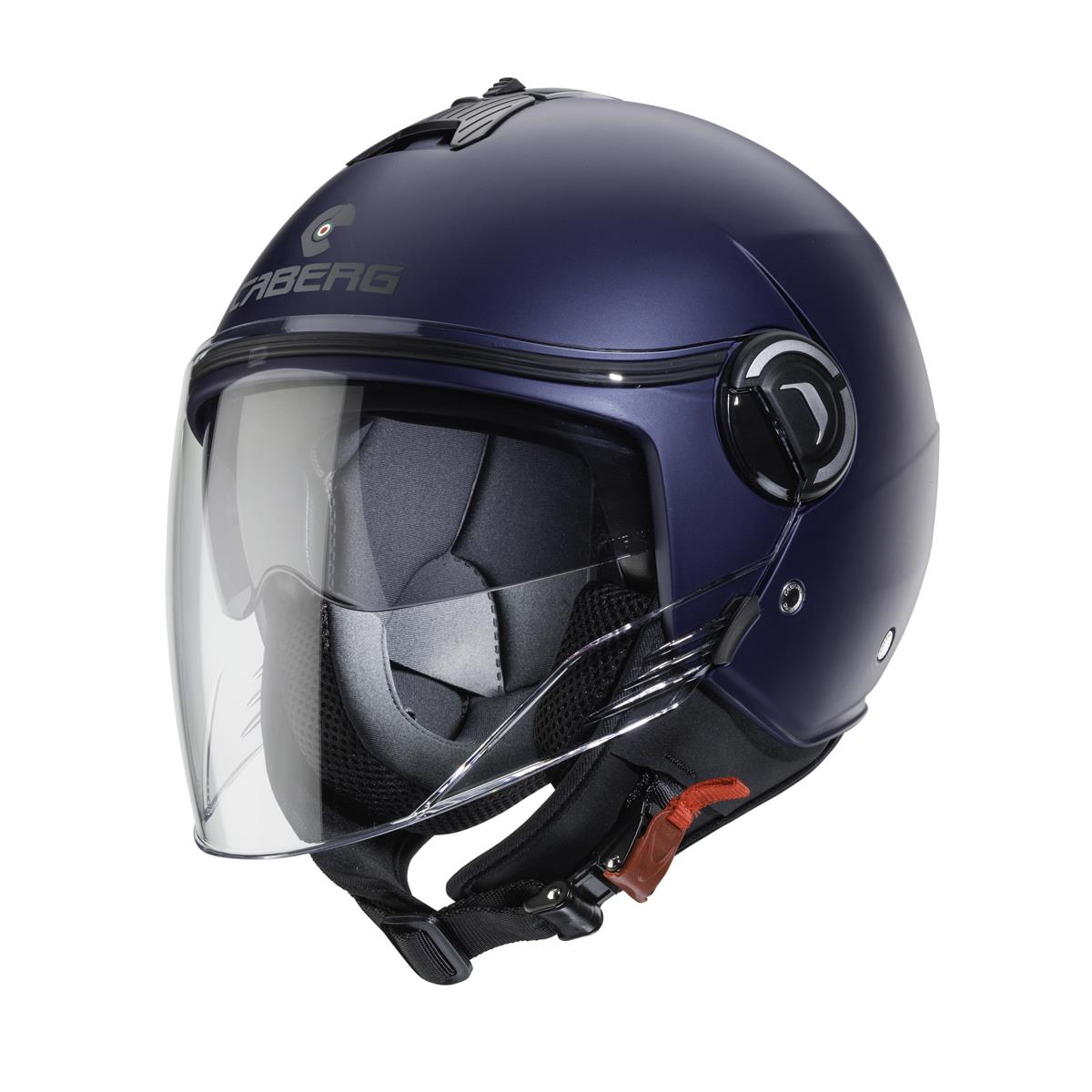 CABERG KASK OTWARTY JET Z BLENDĄ MODEL RIVIERA V4X SOLID KOLOR NIEBIESKI MAT - YAMAHA – zdjęcie 4