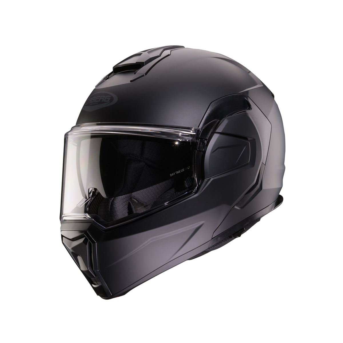 CABERG KASK SZCZĘKOWY FLIP-BACK (SZCZĘKA DO TYŁU) MODEL TRIP SOLID KOLOR CZARNY MAT (PINLOCK W ZESTAWIE)