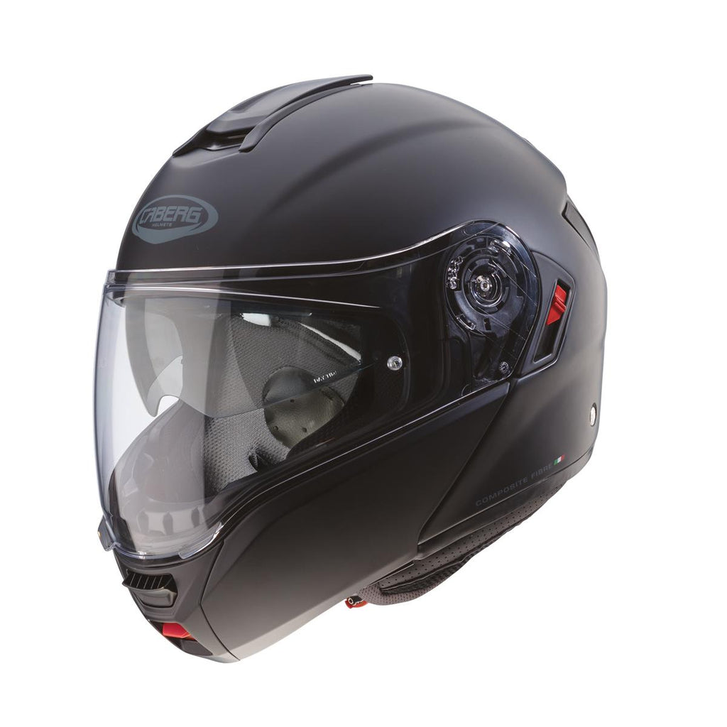 CABERG KASK SZCZĘKOWY FLIP-UP MODEL LEVO X SOLID KOLOR CZARNY MAT (PINLOCK W ZESTAWIE)