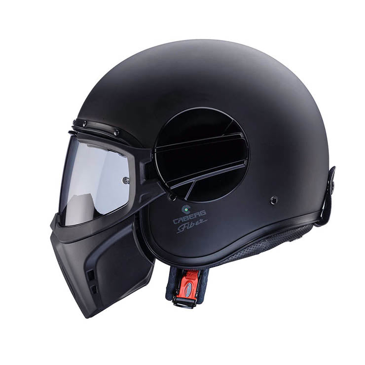 CABERG KASK OTWARTY JET MODEL GHOST X SOLID KOLOR CZARNY MAT – zdjęcie 2
