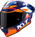 Kask motocyklowy KYT R1R DIAMOND NIEBIESKI/POMARAŃCZOWY E06