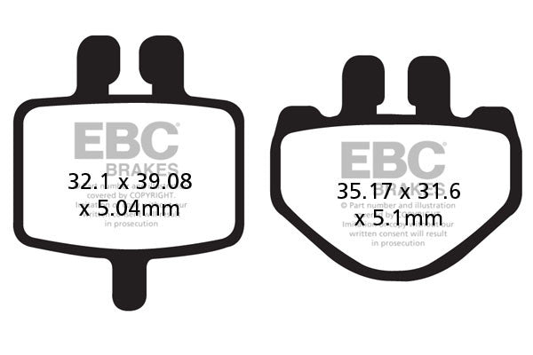 EBC Brakes Klocki hamulcowe EBC FA485TT (kpl. na 1 tarcze)