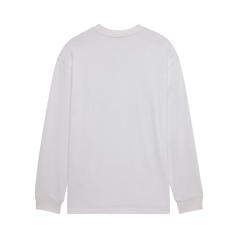 KOSZULKA Z DŁUGIM RĘKAWEM FOX WORDMARK OVERSIZED OPTIC WHITE