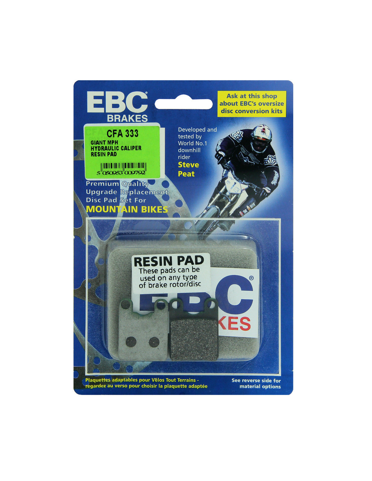 CFA333 - Klocki hamulcowe rowerowe (organiczne) EBC Brakes