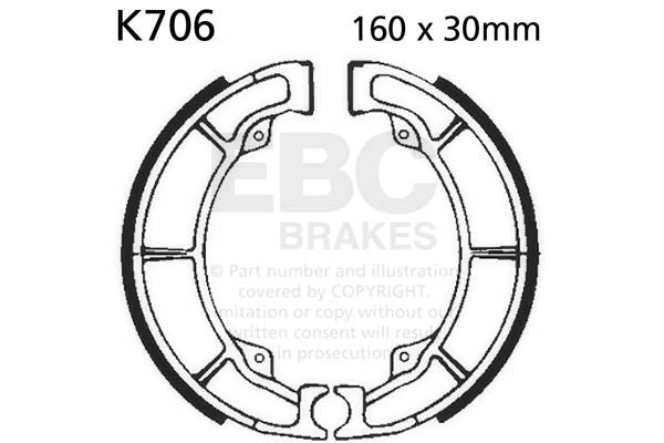 EBC Brakes Szczęki hamulcowe EBC K706 (1 kpl.)