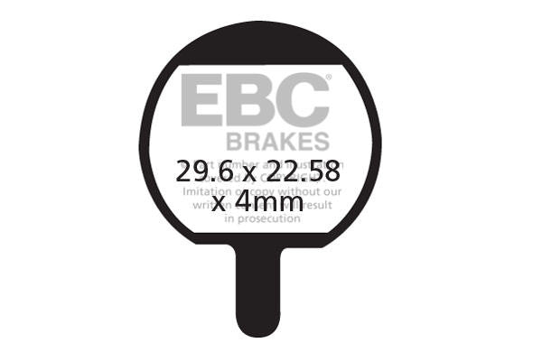 CFA421HH - Klocki hamulcowe rowerowe (spiekane) EBC Brakes