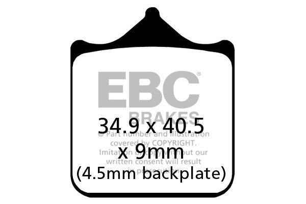 EBC Brakes Klocki hamulcowe EBC FA604/4HH wzmacniane (kpl. na 1 tarcze)