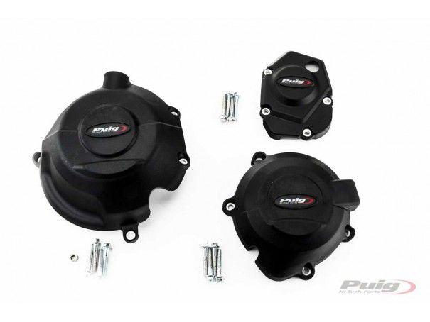 POKRYWY DEKLI SILNIKA PUIG DO KAWASAKI Z900 17-22 CZARNE