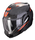 SCORPION KASK SZCZĘKOWY (SZCZĘKA DO TYŁU) EXO-TECH CARBON ROVER BK-RED KOLOR CZARNY/CZERWONY
