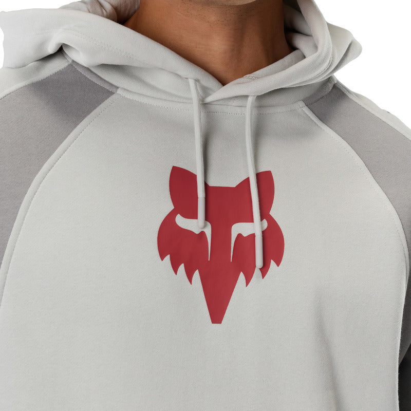 BLUZA Z KAPTUREM FOX VALIANT FLEECE PO LIGHT GREY