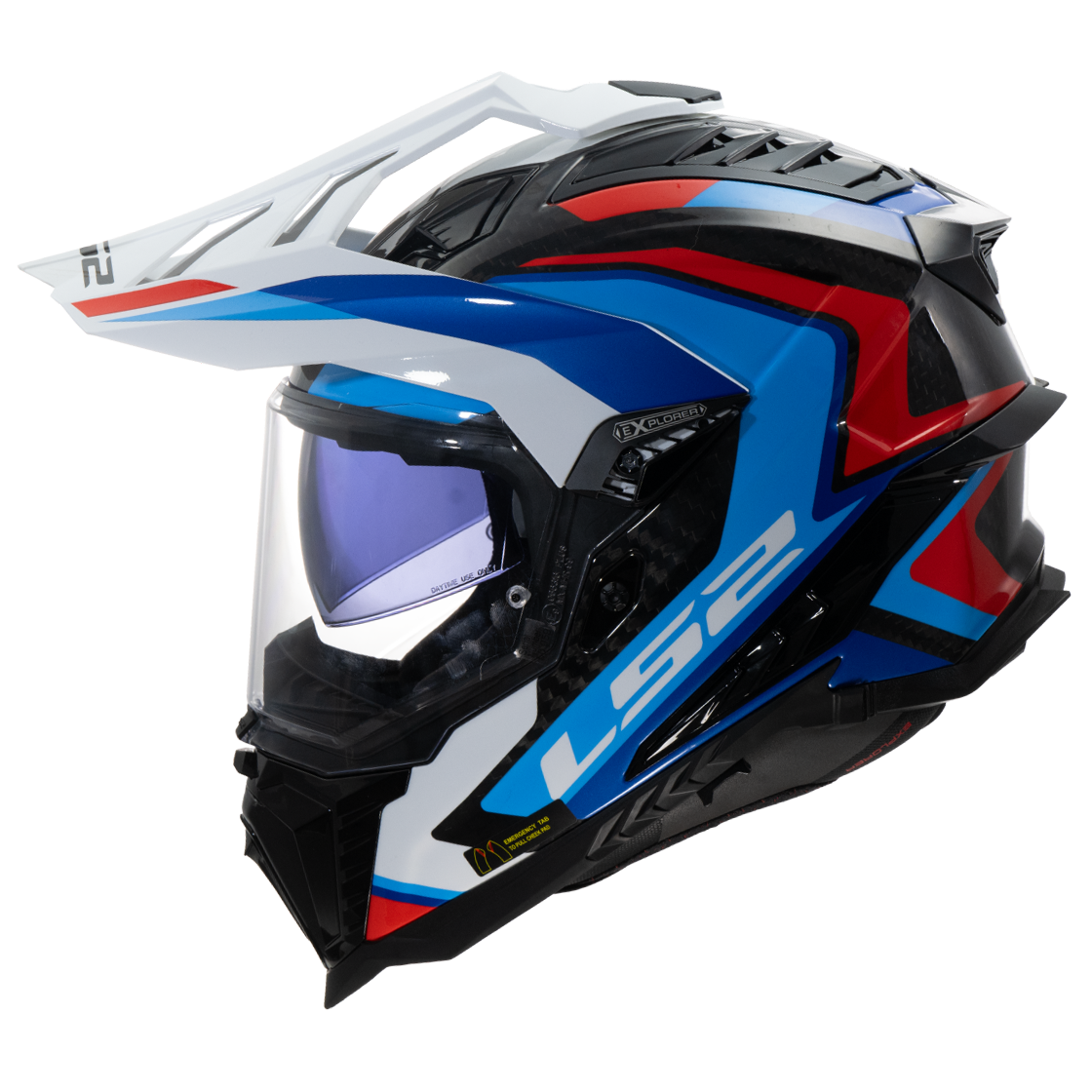 KASK LS2 MX701 EXPLORER C FRONTIER II WH.BL.-06