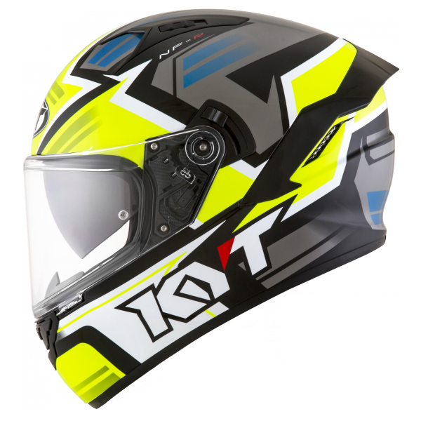 Kask Motocyklowy KYT NF-R ARTWORK żółty/szary