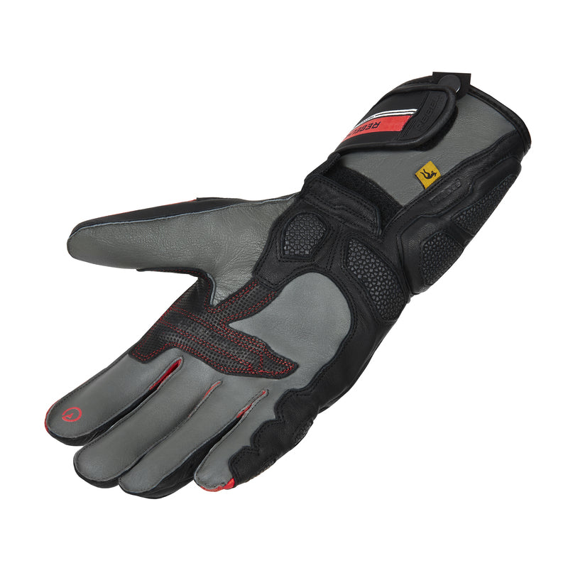 RĘKAWICE MOTOCYKLOWE REBELHORN ST LONG BLACK GREY FLUO RED
