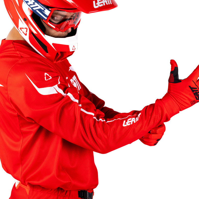 STRÓJ OFFROADOWY BLUZA I SPODNIE LEATT RIDE KIT MOTO 3.5 RED XS
