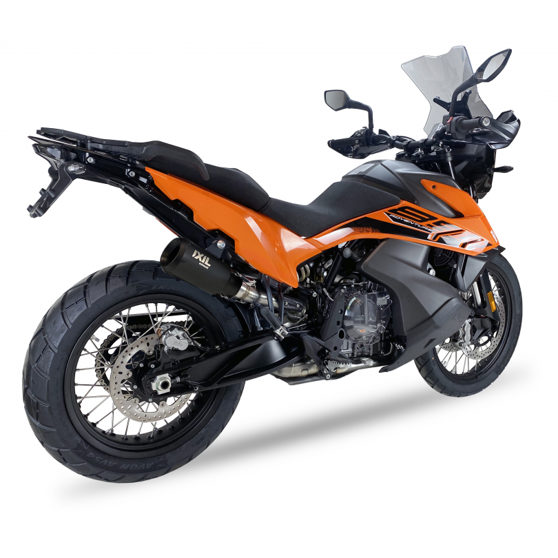 Tłumik IXIL KTM 890 SMT 2023 (KTM R2 ADVENTURE) typ RB (waga: 900g, długość: 230 mm., materiał: Inox AISI304, kolor: Black paint
