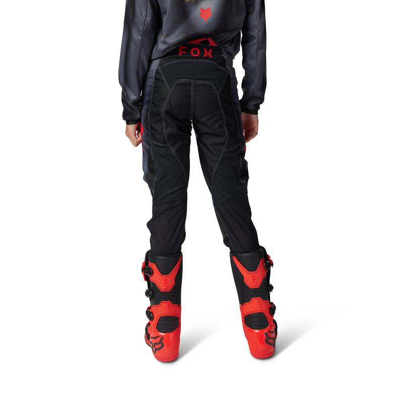 SPODNIE MOTOCYKLOWE JUNIOR FOX 180 INTERFERE GREY RED Y26
