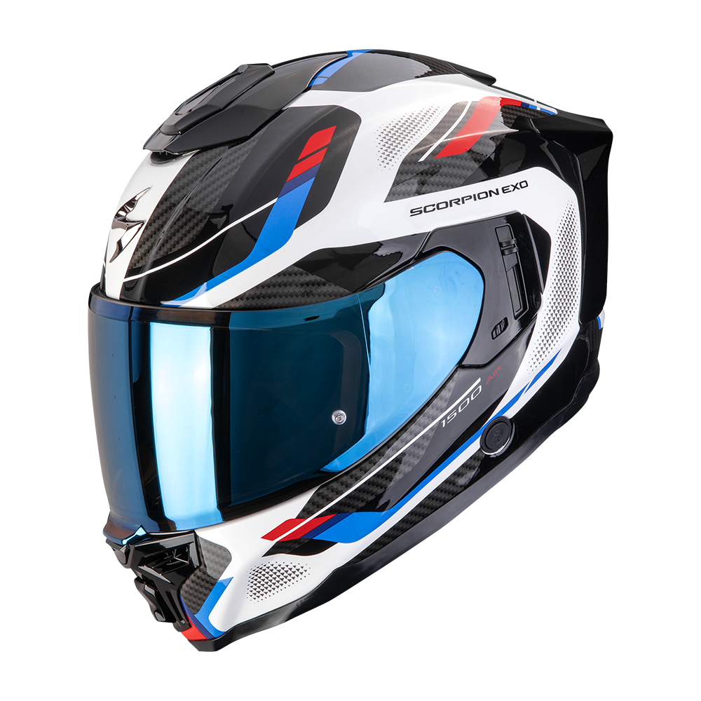 SCORPION KASK EXO-1500 AIR SLEEK WHITE-RED-BLU