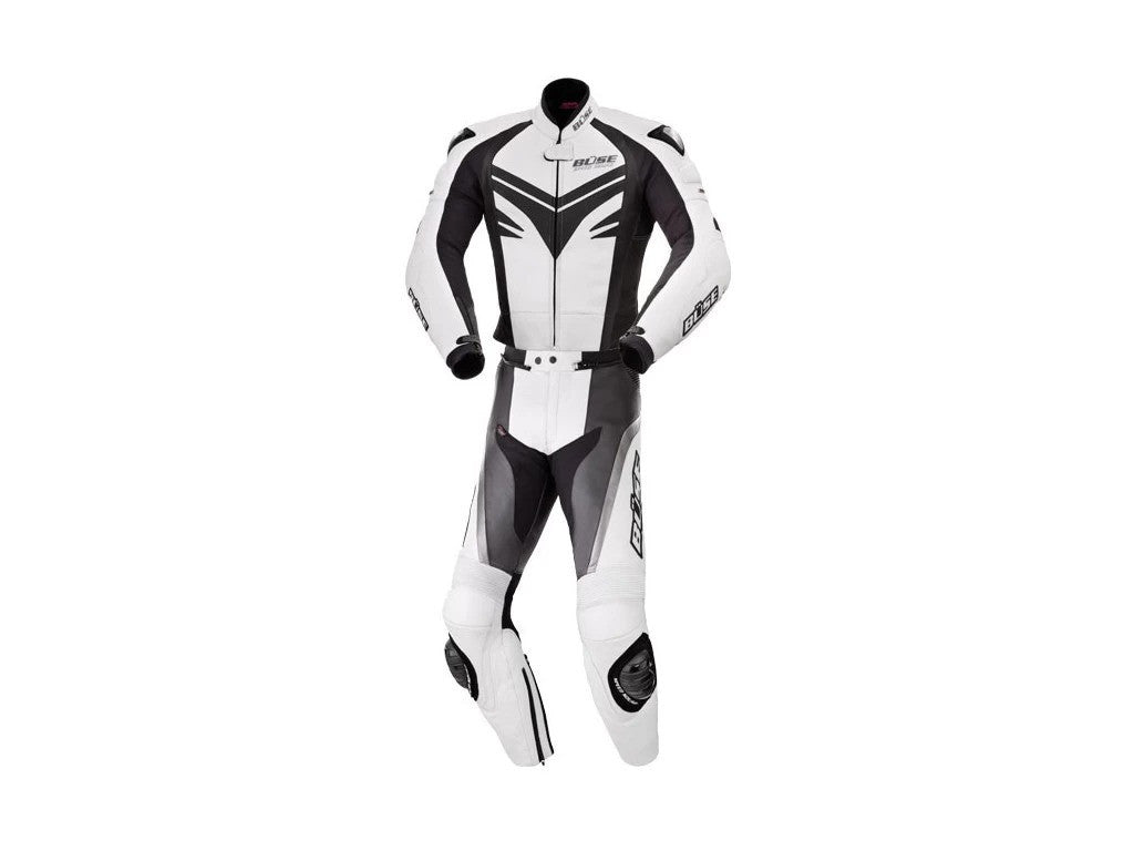 Kombinezon motocyklowy skórzany BUSE Monza LTD czarno-biały- Outlet