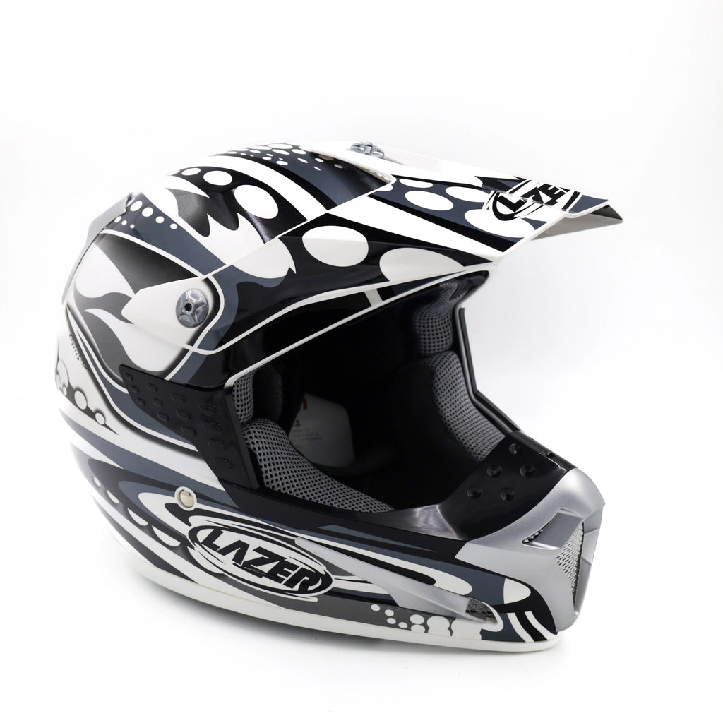 Kask motocyklowy LAZER SMX Bionic biały/szary