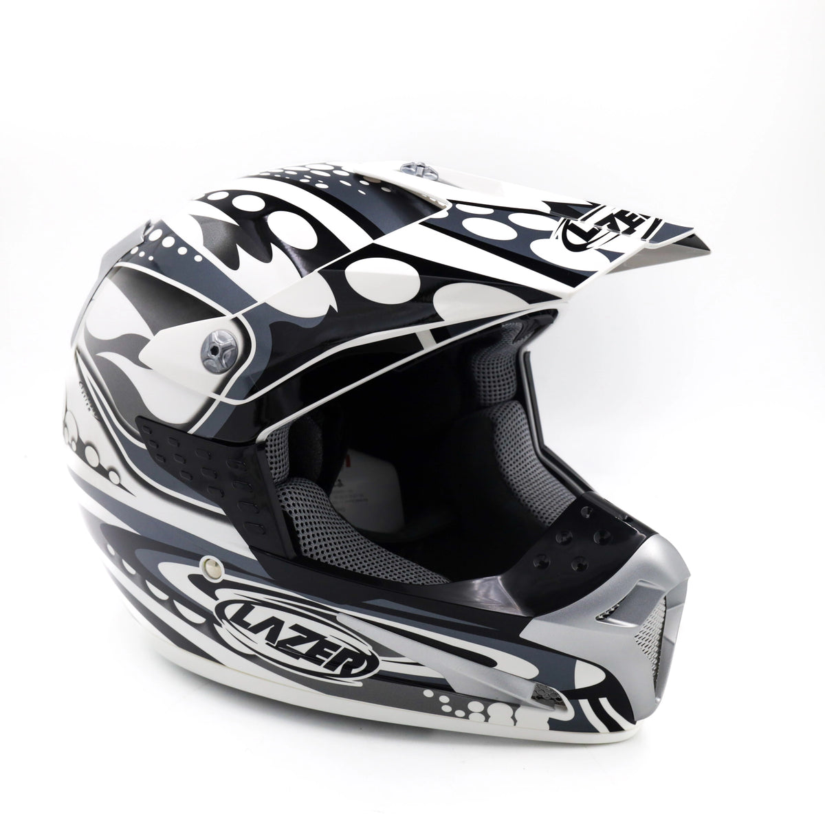 Kask motocyklowy LAZER SMX Bionic biały/szary