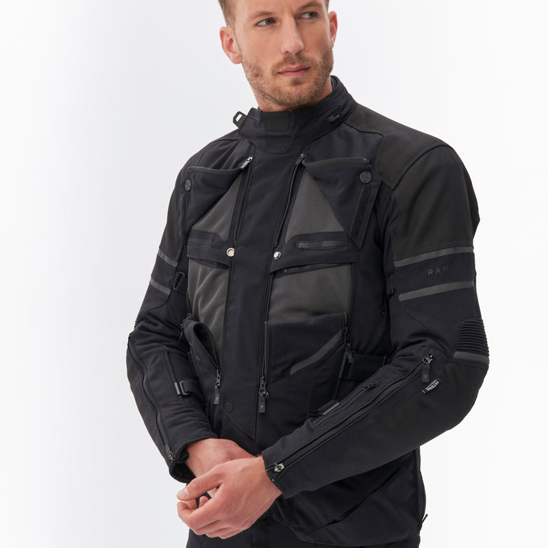 KURTKA MOTOCYKLOWA TEKSTYLNA REBELHORN RANGE BLACK
