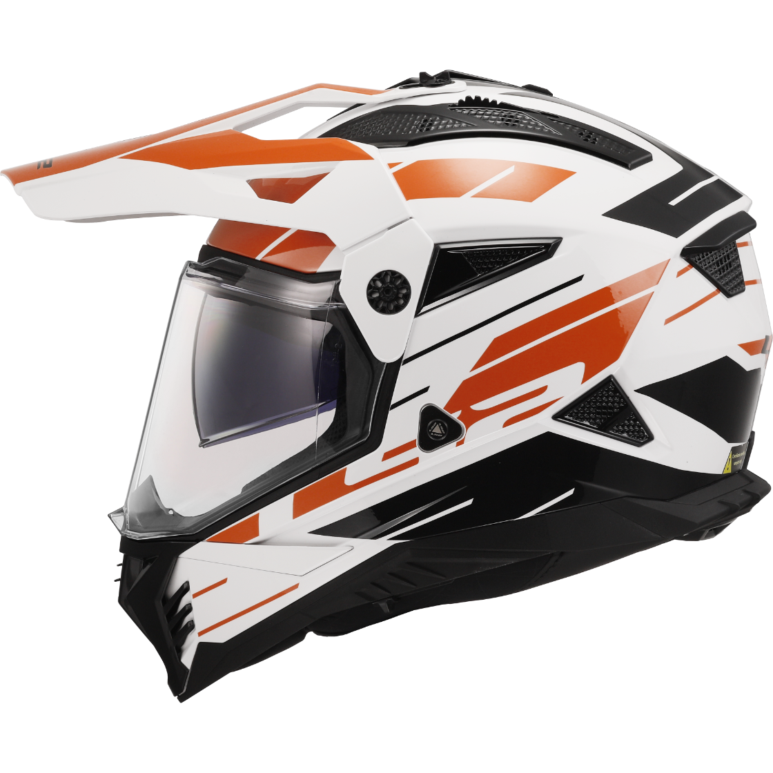 KASK LS2 MX702 PIONEER II NAMIB WHITE ORANGE