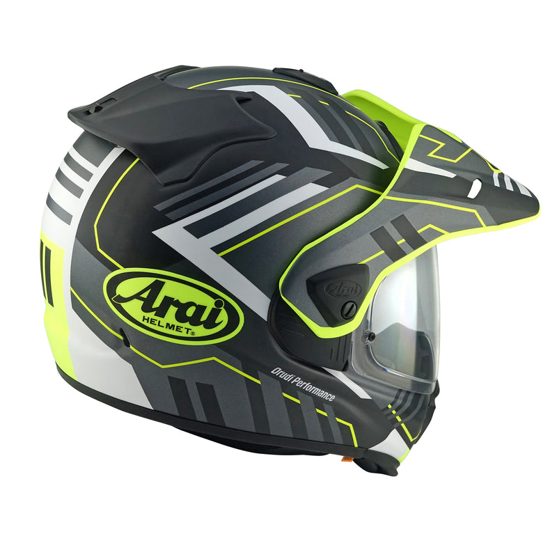 KASK MOTOCYKLOWY ARAI TOUR-X5 TRAIL YELLOW XS
