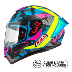 STREAM CAMU BLUE NEON PINK BLUE S MATT