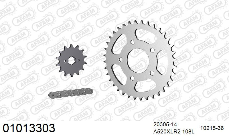 Zestaw napędowy AFAM do HONDA NSR 125 R P,R,S,T,V,W,X