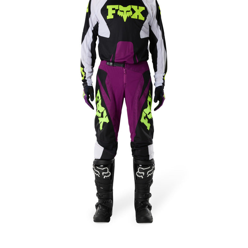 SPODNIE MOTOCYKLOWE FOX 180 RAID PURPLE LAVA