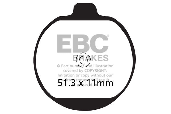 EBC Brakes Klocki hamulcowe EBC FA062 (kpl. na 1 tarcze)