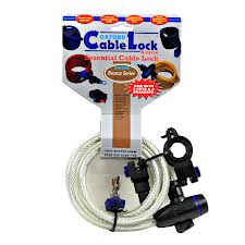 OXFORD LINKA CABLE LOCK Z ZAMKNIĘCIEM DŁUGOŚĆ 1.8M X 12MM KOLOR PRZEŹROCZYSTY BS – zdjęcie 3